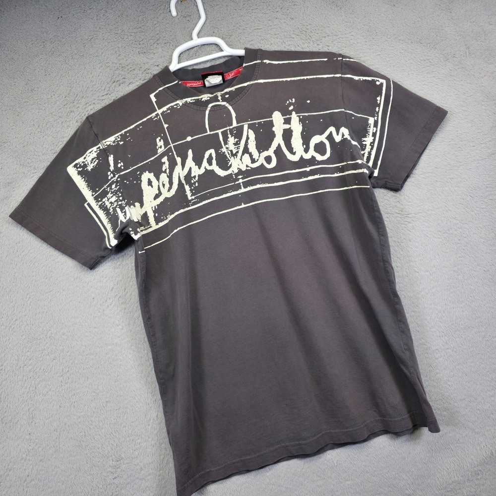Y2K Imperial Nation Shirt Mens L Gray Graphics Print Classic Street Skate Tee